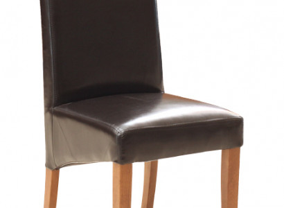 Design chair group 8x chairs set armchair 100% leather new dining room